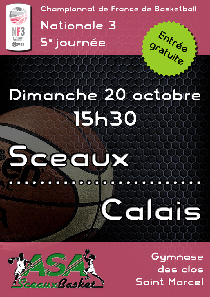 NF3 - Sceaux / Calais, dimanche 20 octobre 2013 à 15h30
